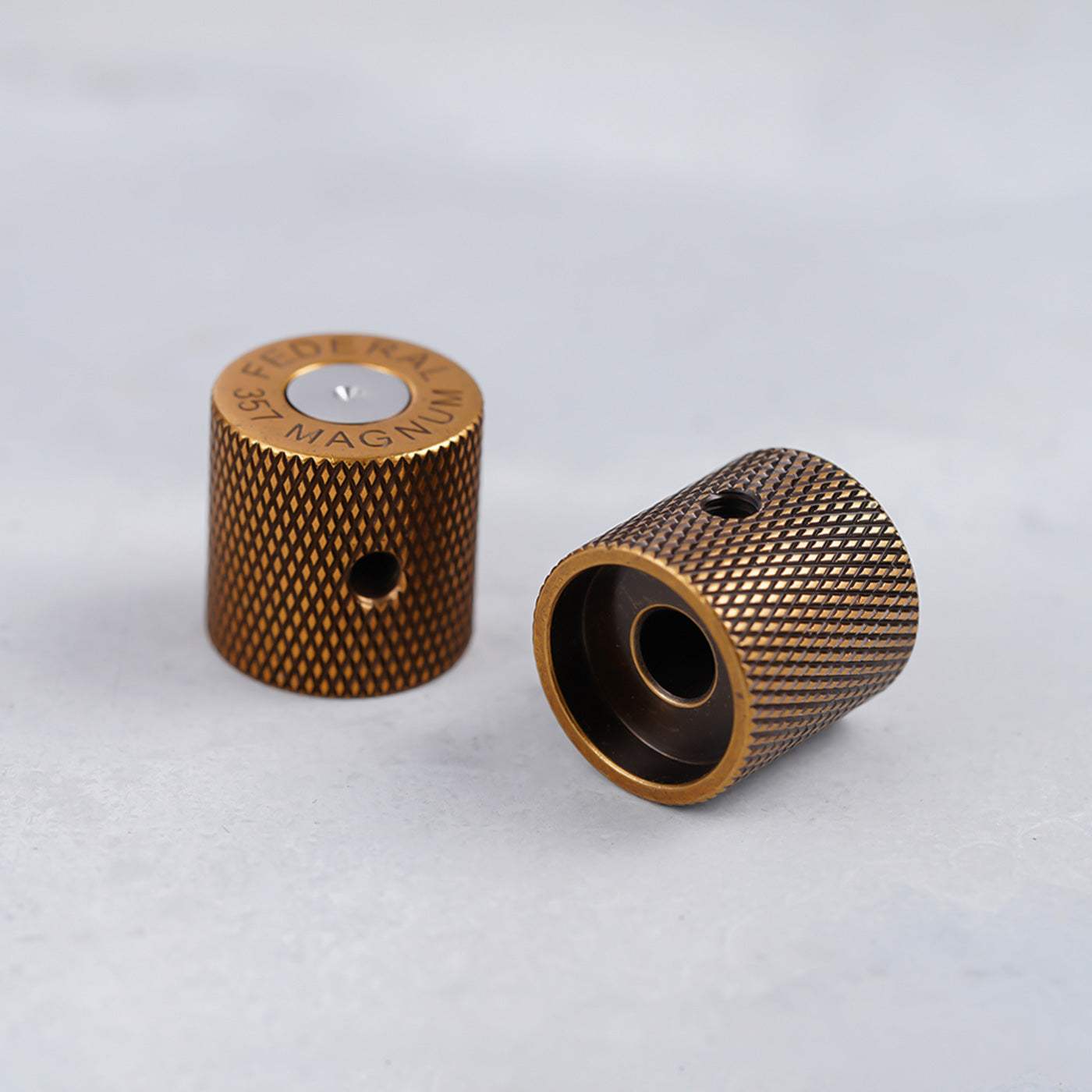 Flat Top Bronze/Antique Brass Bullet Case Control Knobs Dia. 6mm for Guitar & Bass | Guyker