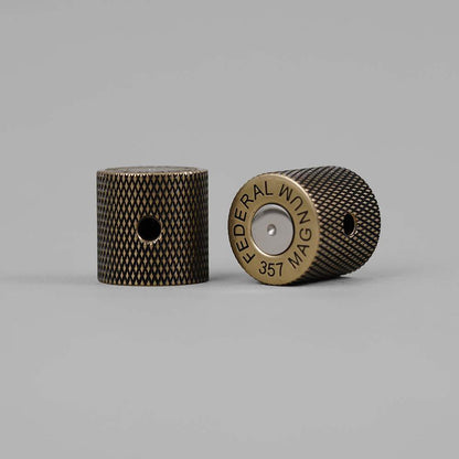 Flat Top Bronze/Antique Brass Bullet Case Control Knobs Dia. 6mm for Guitar & Bass | Guyker