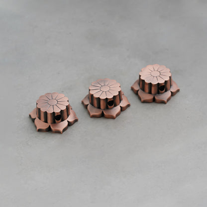Flower Style Bell Potentiometer Control Knob Set Dia. 6mm for Guitar & Bass | Guyker