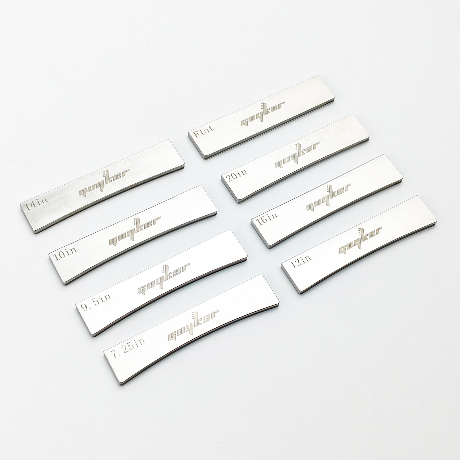 Fret Press Inserts 304 Stainless Steel Fingerboard Radius Inserts | Guyker