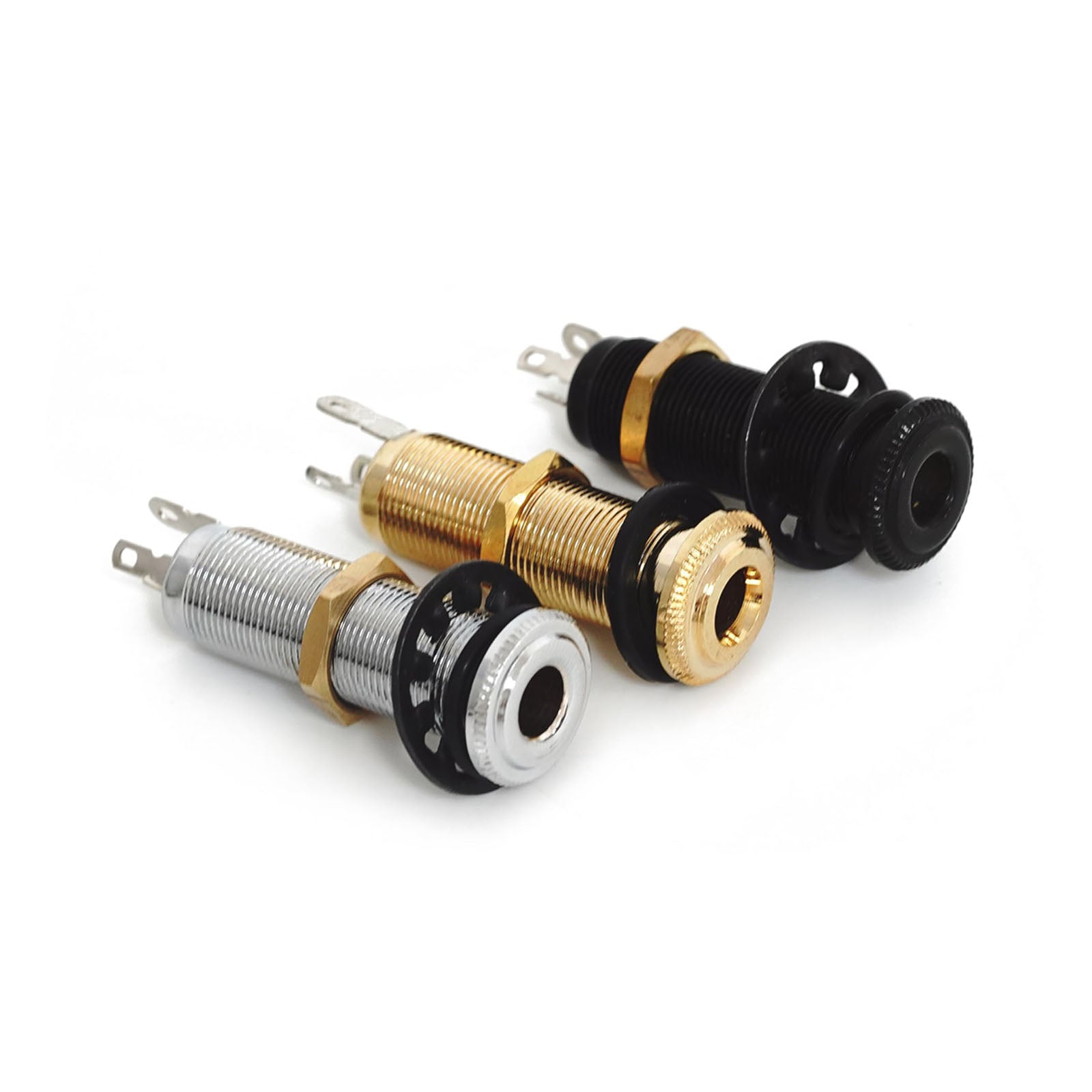 Guyker 3-Pin Barrel Output Jack Long Threaded Stereo Jack Socket for Guitar & Bass
