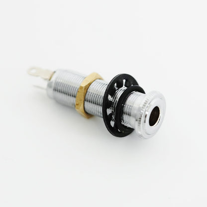 Guyker Stereo Long Threaded Output Jack-3-Pin Metal Guitar & Bass Barrel Jack Socket