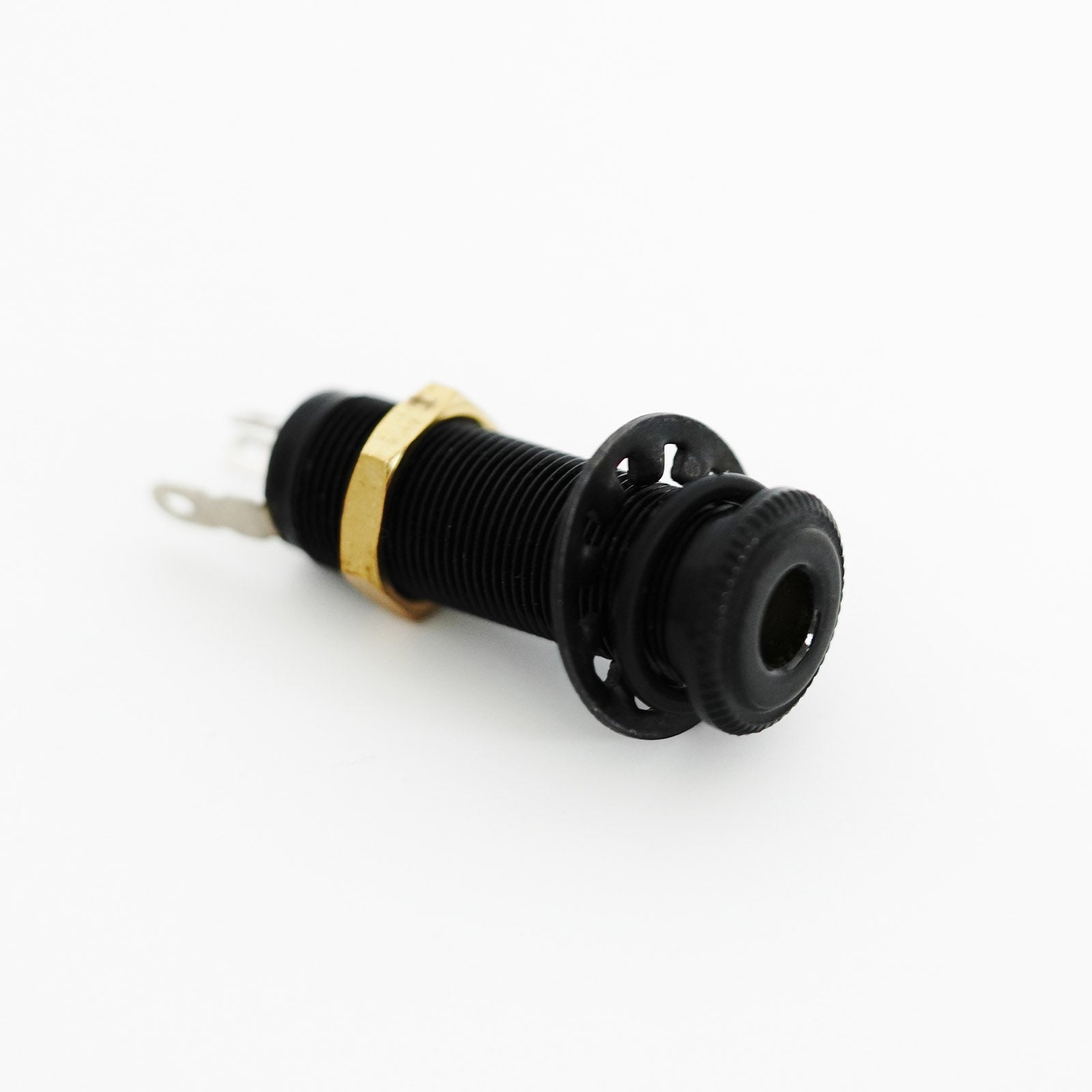 Guyker Stereo Long Threaded Output Jack-3-Pin Metal Guitar & Bass Barrel Jack Socket