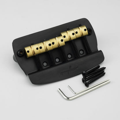 Guyker GB1026 5-String Bass Guitar Bridge with Brass Saddles