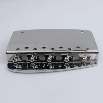 GB2013 Chrome 5 String Hard Tail Fixed Bass Brass Bridge