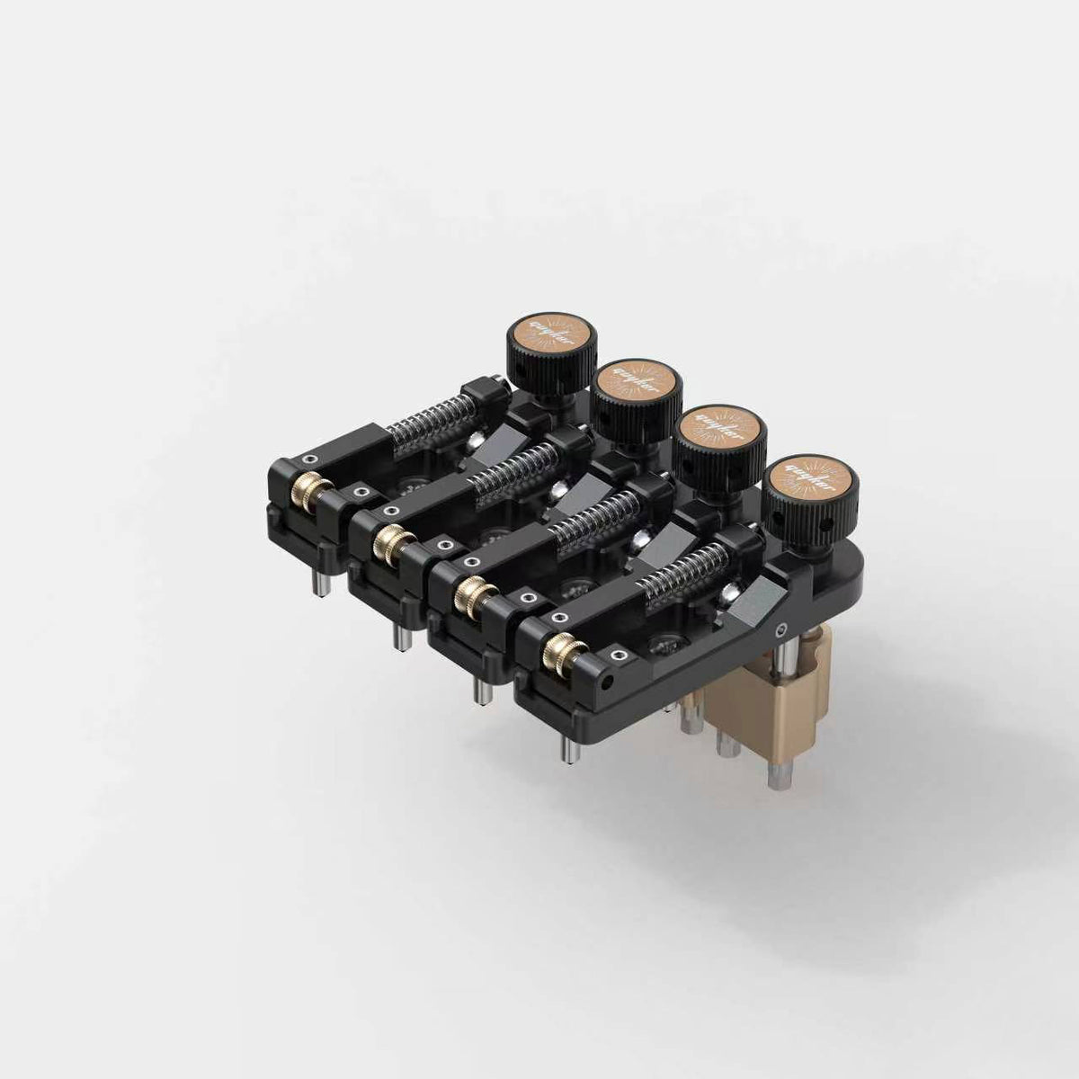 Guyker GBA005 CNC Individual Roller Bridge for 4/5-String Electric Bass with Fine Tuning