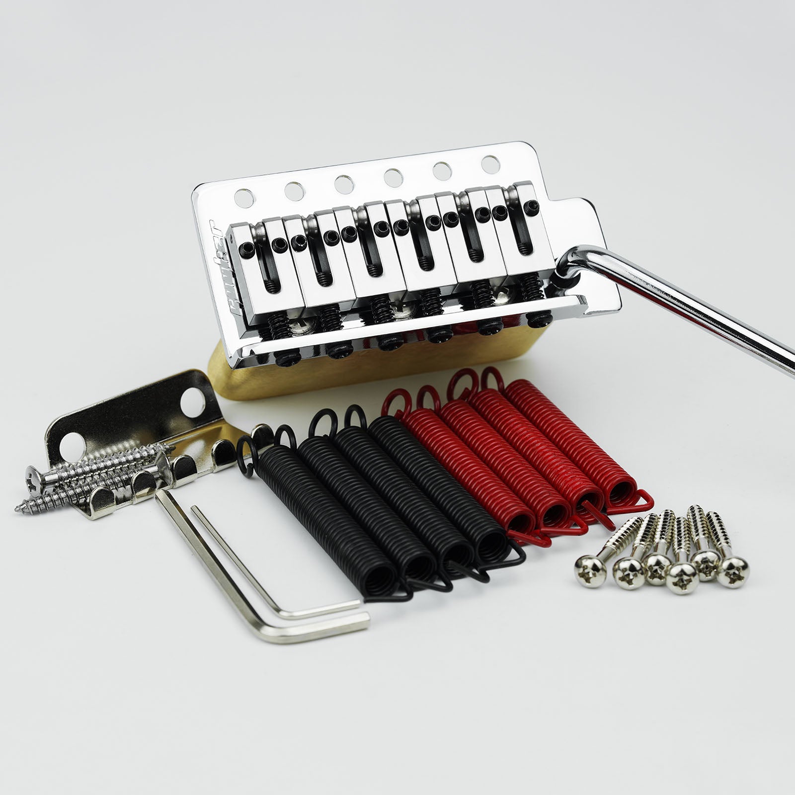 Guyker GG1001 Tremolo Bridge Vintage Bent Steel Saddles For ST Electric Guitar 10.5mm String Spacing