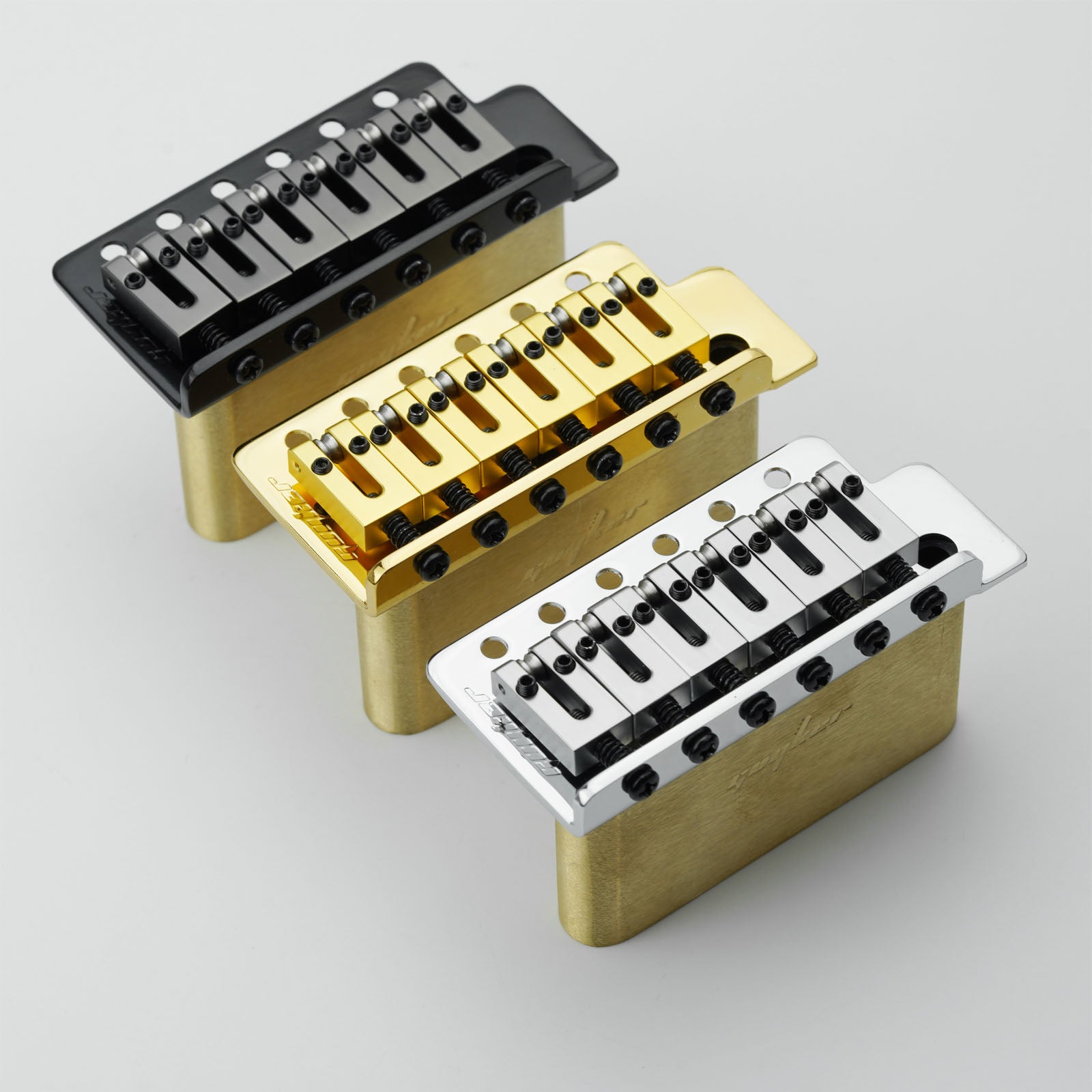 Guyker GG1001 Tremolo Bridge Vintage Bent Steel Saddles For ST Electric Guitar 10.5mm String Spacing