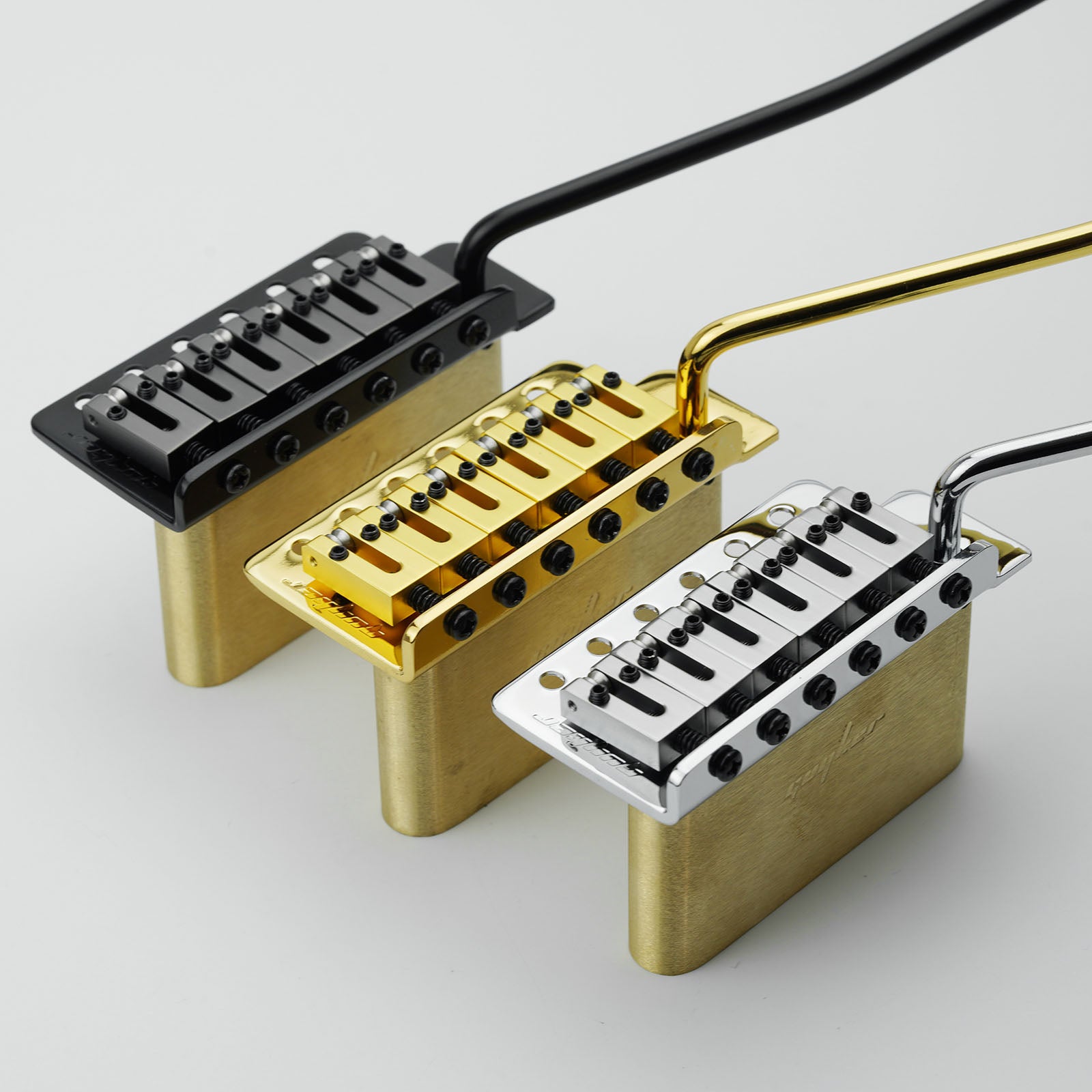 Guyker GG1001 Tremolo Bridge Vintage Bent Steel Saddles For ST Electric Guitar 10.5mm String Spacing
