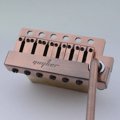 Guyker Guitar Tremolo Bridge String Spacing 10.8MM with Brass Saddle and Brass Block GG1009A