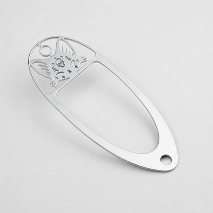 Guyker GJ008 + GJ007 Metal Jack Plate Oval Boat Style for Electric Guitar & Bass