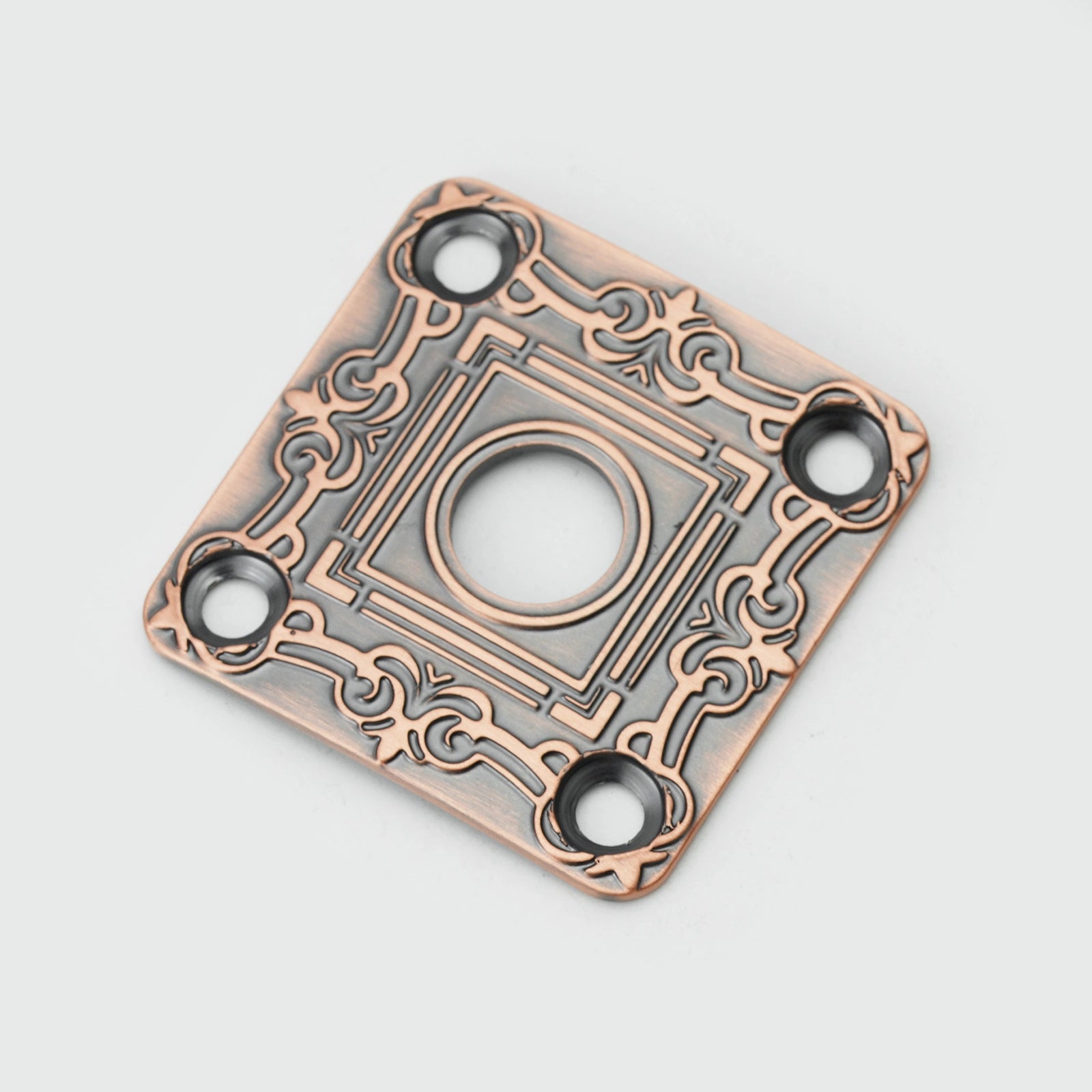 Guyker Square Curved Metal Jack Plate For Electric Guitar Bass GJ012