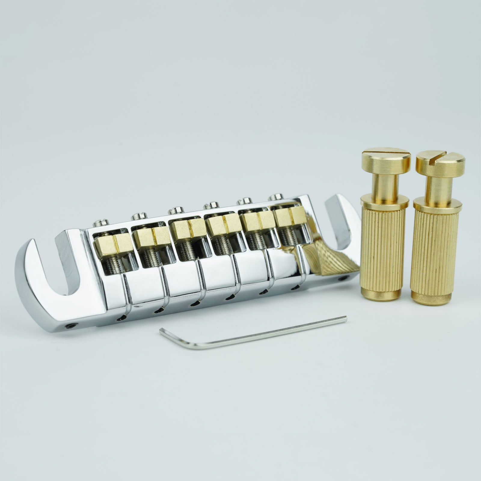 Listo para enviar (EE. UU.) | Puente de guitarra Guyker GM006 material de latón y aleación de zinc ajustable