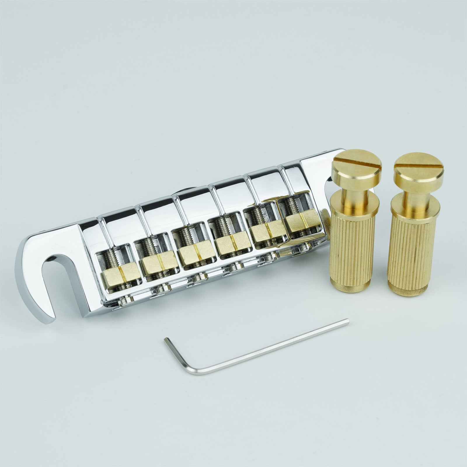 Listo para enviar (EE. UU.) | Puente de guitarra Guyker GM006 material de latón y aleación de zinc ajustable