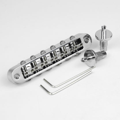 Guyker GM009-5 Adjustable Saddle Radius Tune-O-Matic Bridge for Electric Guitar5