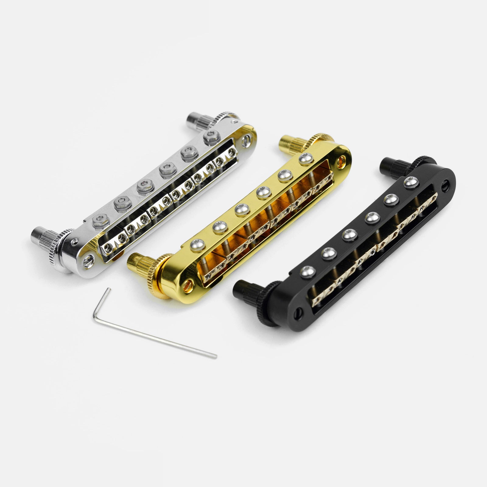 Guyker GM009-5 Adjustable Saddle Radius Tune-O-Matic Bridge for Electric Guitar16