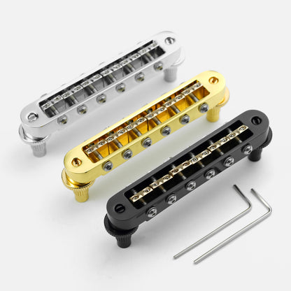 Guyker GM009-5 Adjustable Saddle Radius Tune-O-Matic Bridge for Electric Guitar