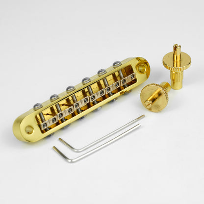 Guyker GM009-5 Adjustable Saddle Radius Tune-O-Matic Bridge for Electric Guitar7