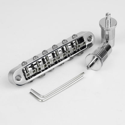 Guyker GM009-8 Adjustable Saddle Radius Tune-O-Matic Bridge for Electric Guitar