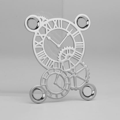 Guyker GN008 Stainless Steel Gear-Clock Hybrid Neck Plate