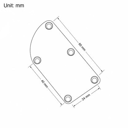 Guyker GN010 Curved Neck Plate for Musicman