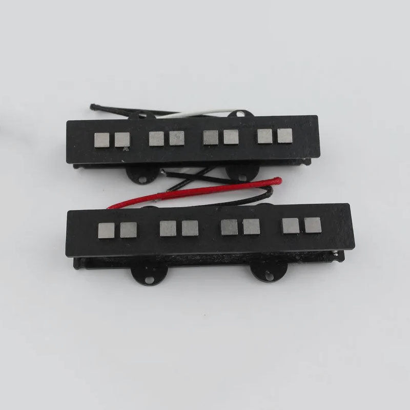 GQJ AlNiCo Square Pole Magnet Bass Pickups Set