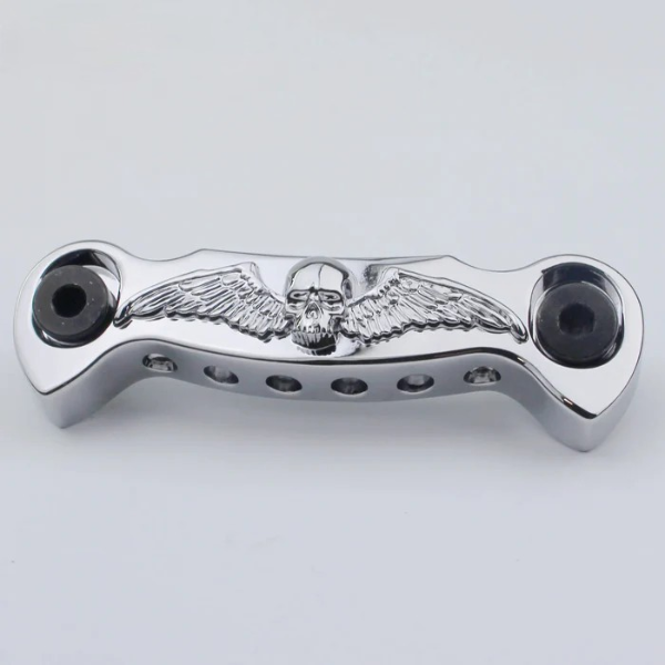 GS009 GUYKER Skeleton Wings Electric Guitar Bridge Stop Bar Tailpiece With Studs