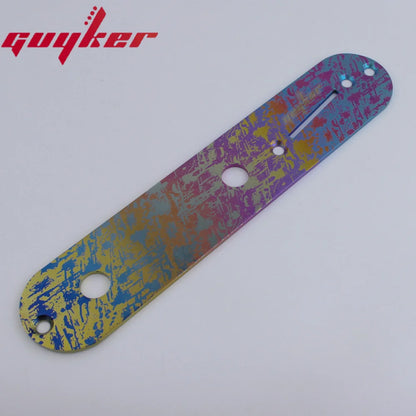 Placa de Control de Aleación de Titanio para Guitarra Eléctrica Guyker, Estilo Callejero para Reemplazo de Piezas Fender TL