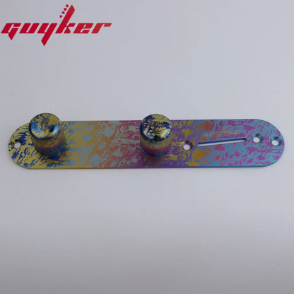 Placa de Control de Aleación de Titanio para Guitarra Eléctrica Guyker, Estilo Callejero para Reemplazo de Piezas Fender TL