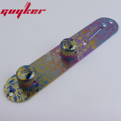 Placa de Control de Aleación de Titanio para Guitarra Eléctrica Guyker, Estilo Callejero para Reemplazo de Piezas Fender TL