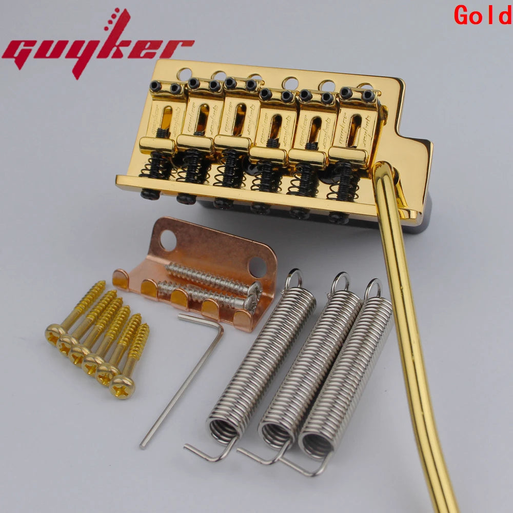 GG1004 GUYKER Tremolo-Brücke Vintage gebogene Stahl-Sättel für ST E-Gitarre erhältlich in sechs Farben