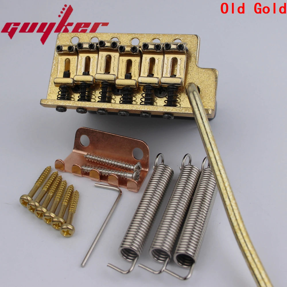 GG1004 GUYKER Tremolo-Brücke Vintage gebogene Stahl-Sättel für ST E-Gitarre erhältlich in sechs Farben