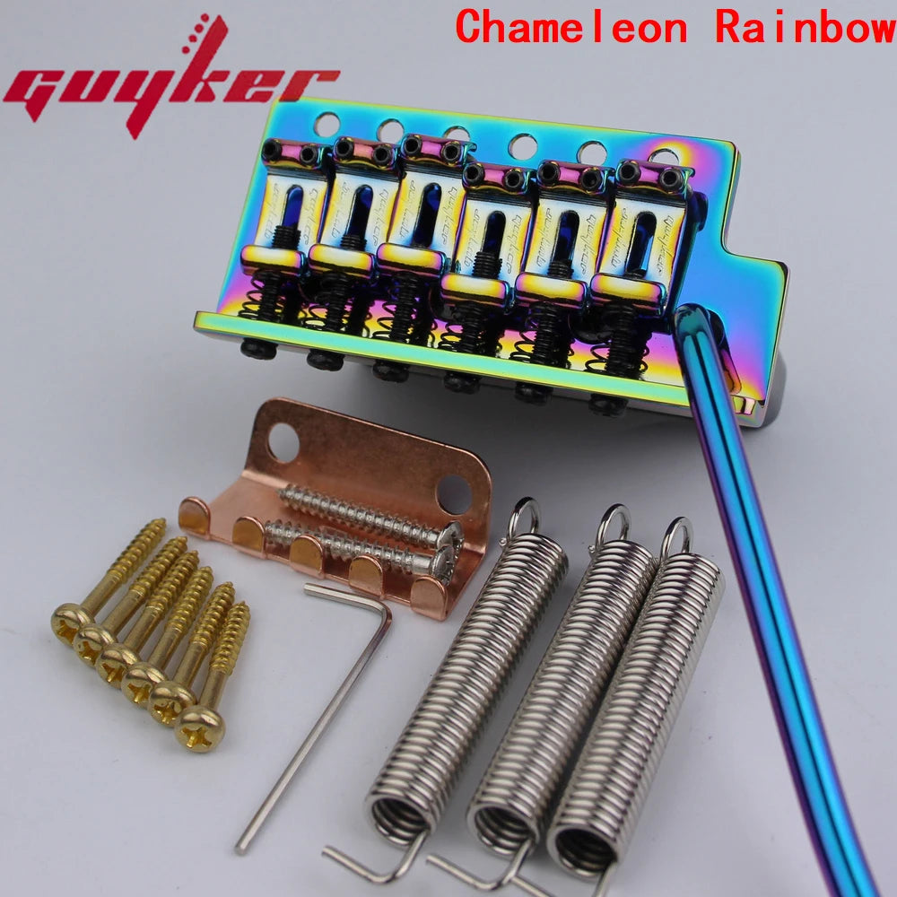 GG1004 GUYKER Tremolo-Brücke Vintage gebogene Stahl-Sättel für ST E-Gitarre erhältlich in sechs Farben