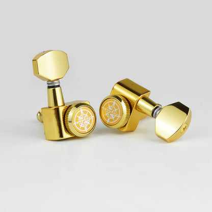 GUYKER GK-D-434SP Dopamine Color 6R In-line No Screws Locking Tuning Key Pegs - Guyker