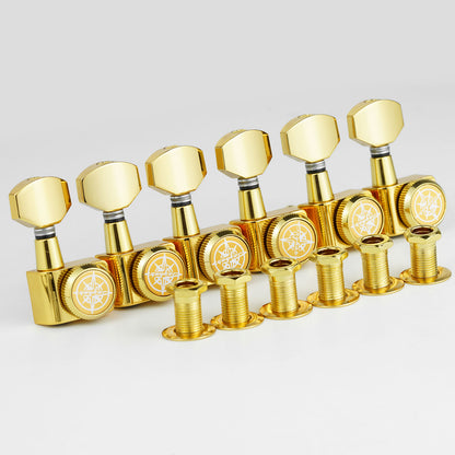 GUYKER GK-D-434SP Dopamine Color 6R In-line No Screws Locking Tuning Key Pegs - Guyker