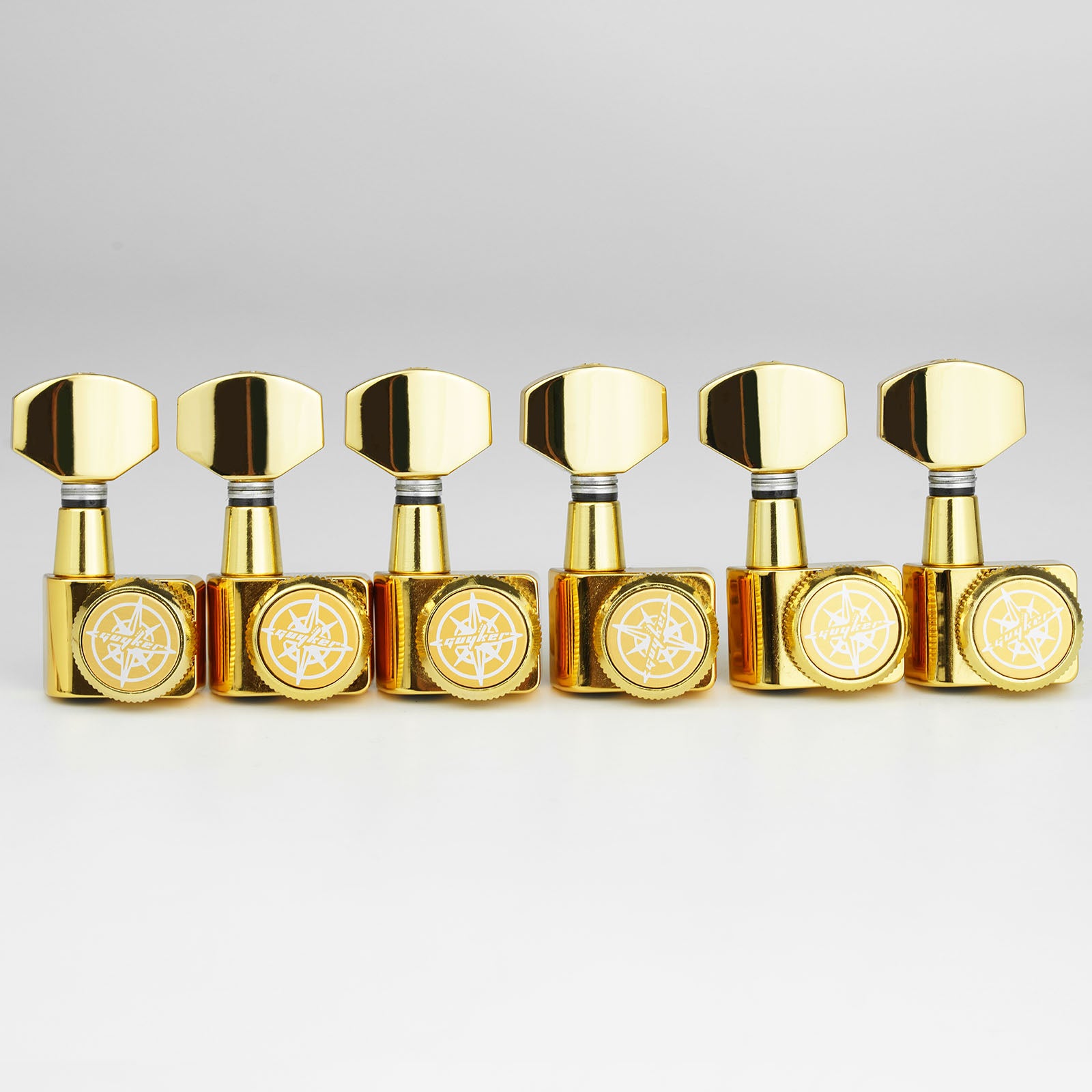 GUYKER GK-D-434SP Dopamine Color 6R In-line No Screws Locking Tuning Key Pegs - Guyker