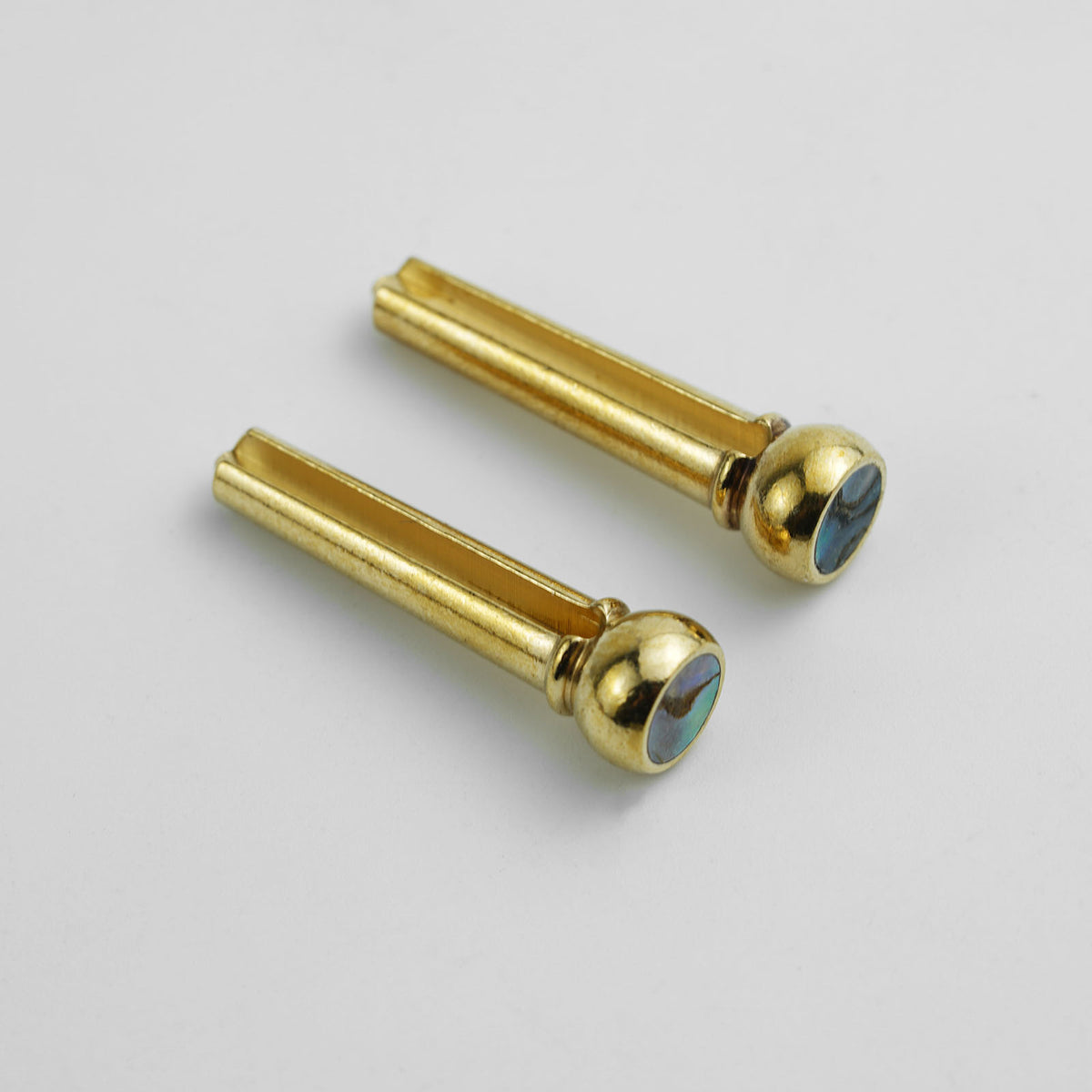 Guyker GX013 Brass Acoustic Guitar Bridge Pins with Abalone Shell Inlays