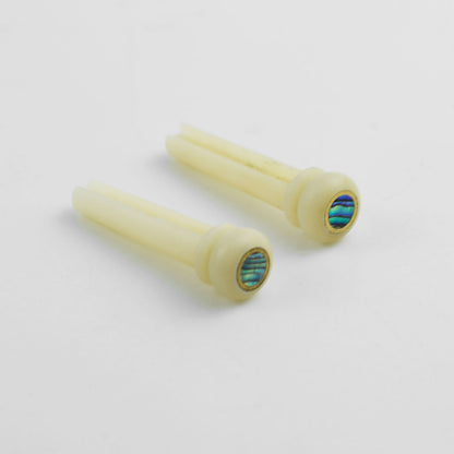 Guyker GX014 Bone Acoustic Guitar Bridge Pins with Abalone Inlays