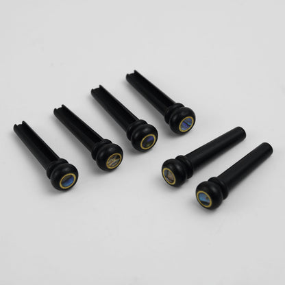 Guyker GX015 Wooden Acoustic Guitar Bridge Pins with Abalone Inlays