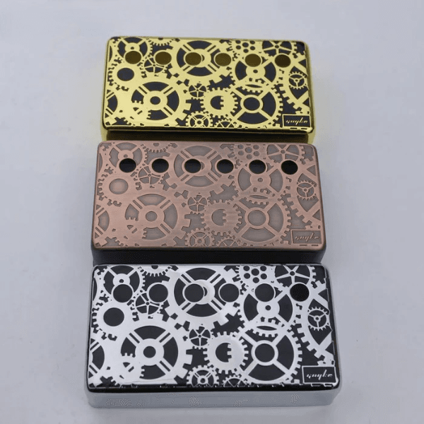 PC004 Gear Pattern Humbucker Pickup Covers for LP Guitars | Guyker