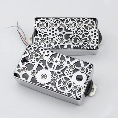 Gear Pattern Humbucker Pickup Covers for LP Guitars | Guyker