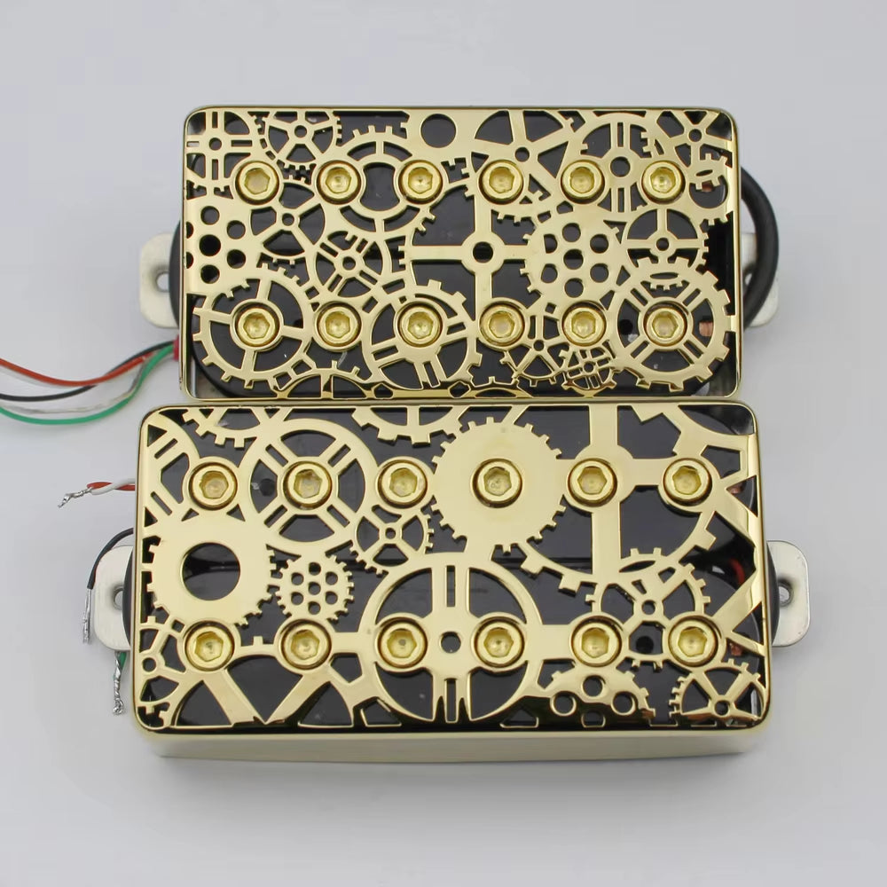 Gear Pattern Humbucker Pickup Covers for LP Guitars | Guyker