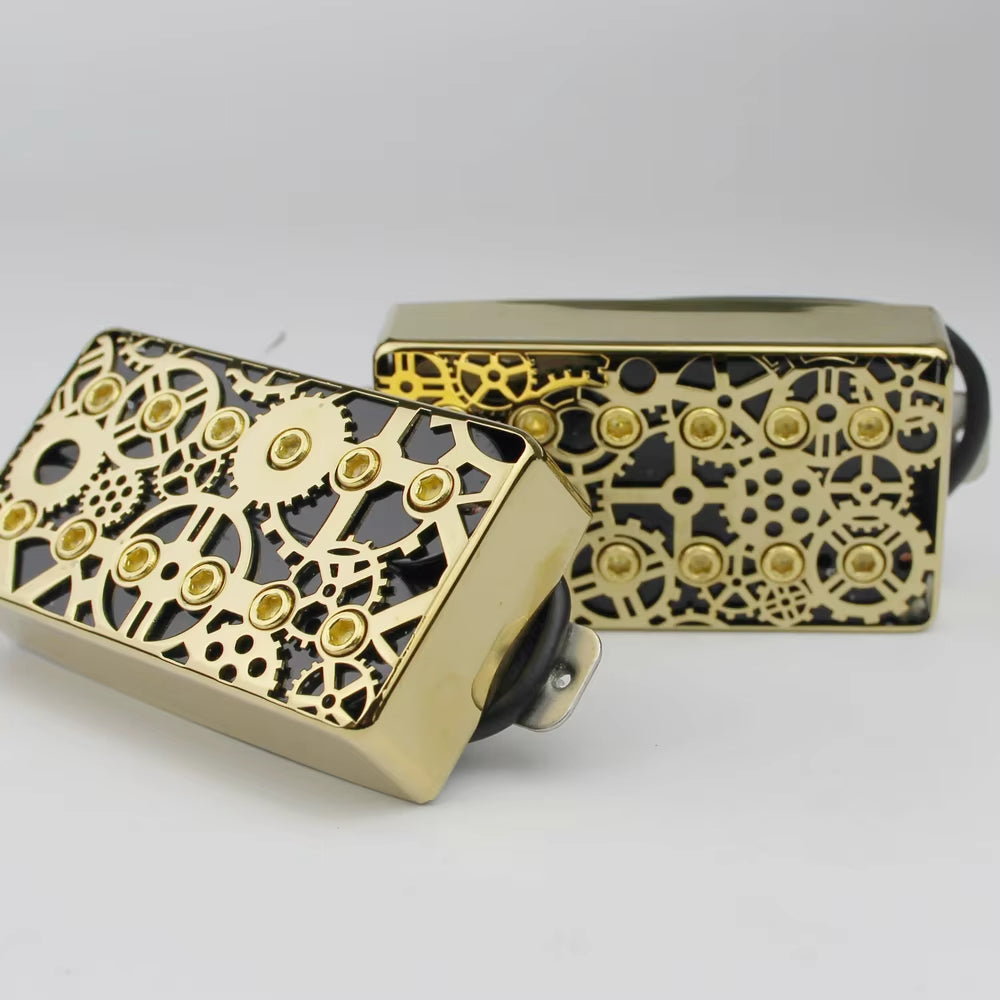 Gear Pattern Humbucker Pickup Covers for LP Guitars | Guyker