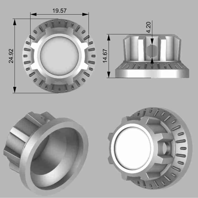Gold & Bronze Bell Potentiometer Control Knob Set Dia. 6mm for Guitar & Bass | Guyker
