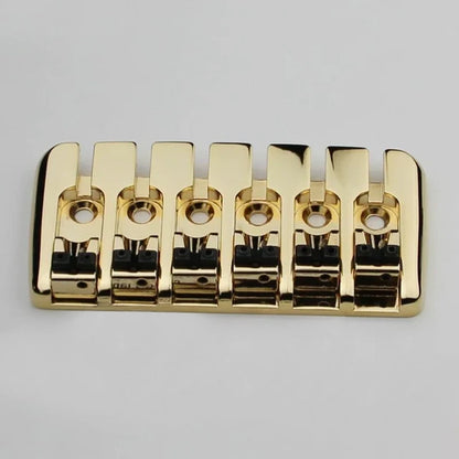 Golden 6 String Electric Bass Bridge 16mm Zinc Saddles | Guyker