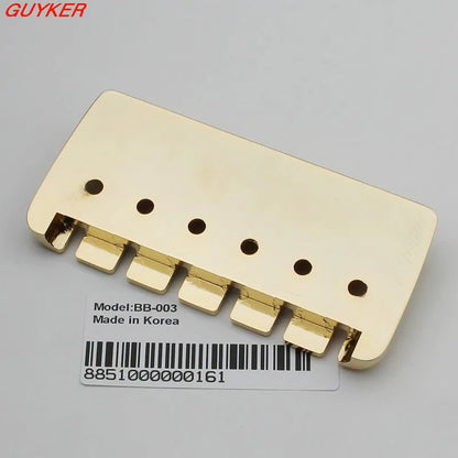 Golden 6 String Electric Bass Bridge 16mm Zinc Saddles | Guyker