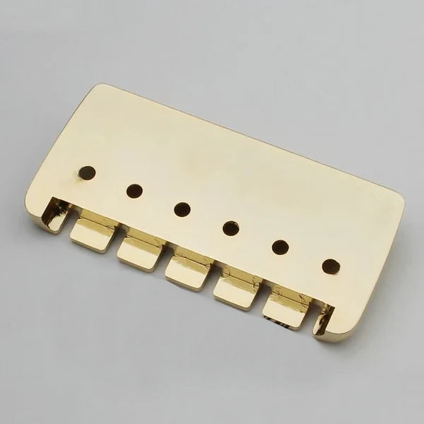 Golden 6 String Electric Bass Bridge 16mm Zinc Saddles | Guyker