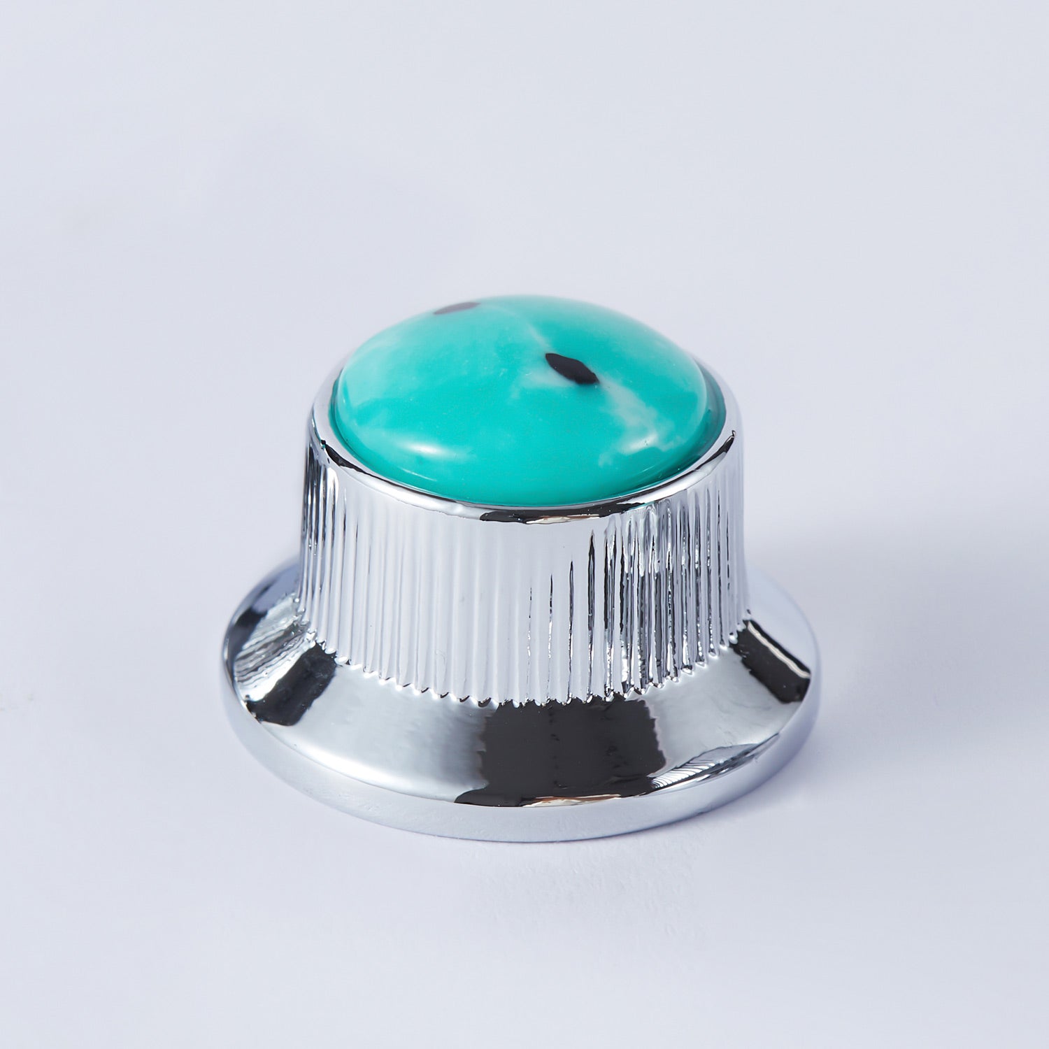 Green Turquoise Surface Metal Control Knob Dia. 6mm for Electric Guitar & Bass | Guyker