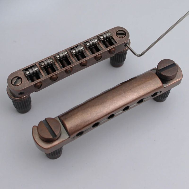 Ready to Ship (US) | Guyker GM005 & GS001 Tune-O-Matic Roller Bridge Set for LP and SG