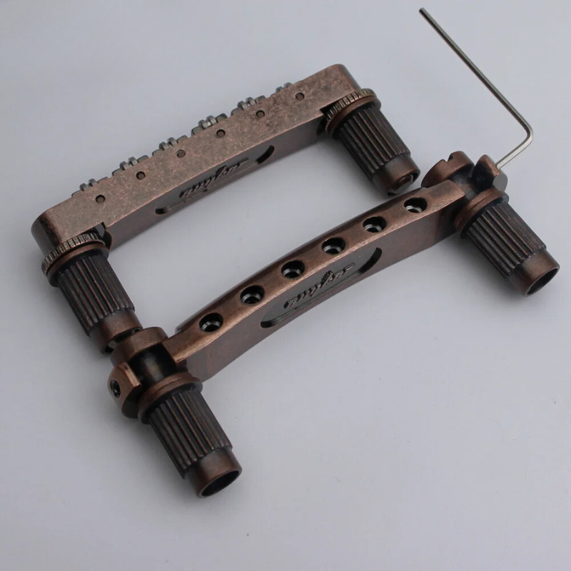 Ready to Ship (US) | Guyker GM005 & GS001 Tune-O-Matic Roller Bridge Set for LP and SG